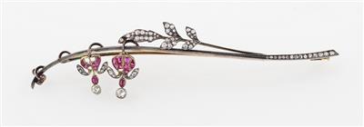Diamant Fuchsia Brosche - Exkluzivní šperky