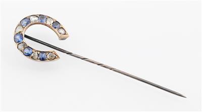 Diamant Saphir Anstecknadel - Exkluzivní šperky