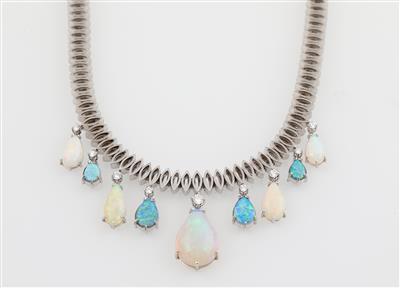 Brillant Opal Collier - Erlesener Schmuck