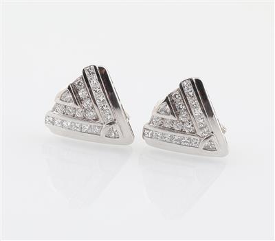 Diamant Ohrclips zus. ca. 3,30 ct - Erlesener Schmuck