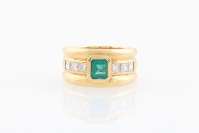 Diamant Smaragd Ring - Gioielli scelti