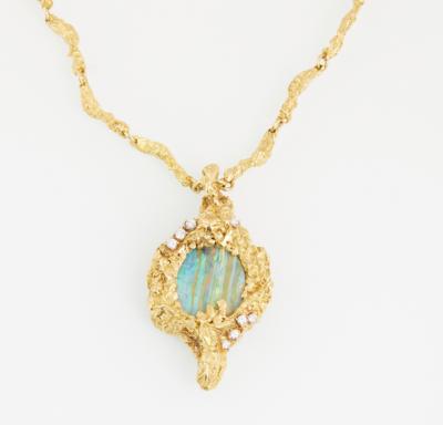 Boulder Opal Brillant Collier - Exkluzivní šperky