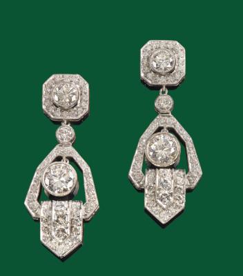 Brillant Ohrgehänge zus. ca. 5,30 ct - Exquisite jewellery