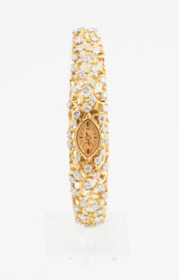 Brillant Damenarmbanduhr Omega zus. ca. 4,00 ct - Exquisite jewellery