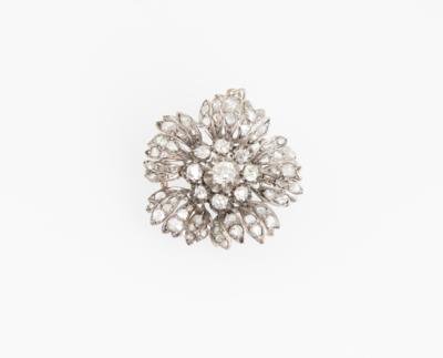Diamant Blütenanhänger zus. ca. 3,50 ct - Exquisite jewellery