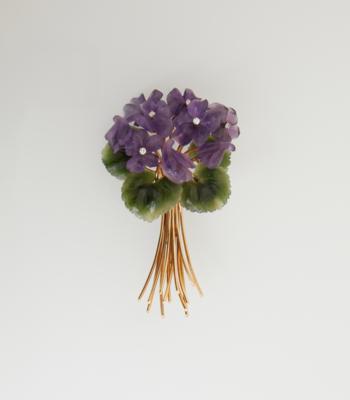 Blütenbrosche Veilchen - Gioielli scelti