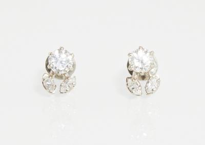 Brillant Diamantohrschrauben zus. ca. 1,00 ct - Exquisite jewellery