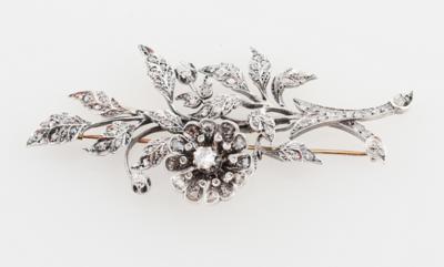 Diamantbrosche Trembleuse zus. ca. 1,70 ct - Exquisite jewellery