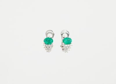 Brillant Smaragd Ohrringe - Exkluzivní šperky