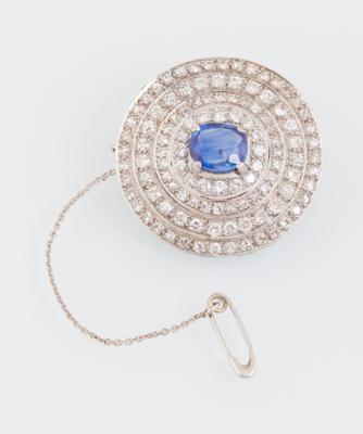 Diamant Saphirbrosche - Exkluzivní šperky
