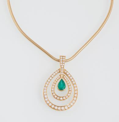 Brillant Smaragdanhänger - Exquisite jewellery