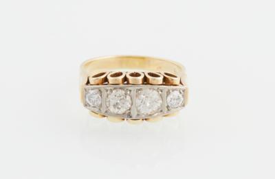 Altschliffbrillant Ring zus. ca. 0,95 ct - Erlesener Schmuck