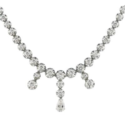 Diamantcollier zus. ca.7 ct - Erlesener Schmuck