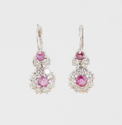 Brillant Rubin Ohrringe - Exquisite jewellery