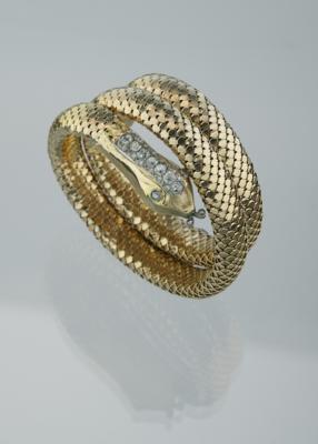 Diamant Armreif Schlange zus. ca. 1,25 ct - Exkluzivní šperky