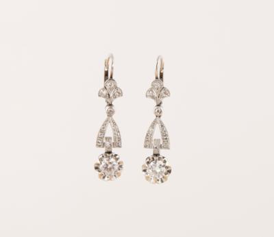 Diamantohrgehänge zus. ca. 1,20 ct - Exkluzivní šperky
