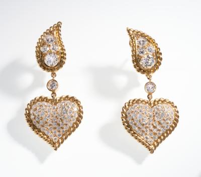 Brillant Ohrclips zus. ca.5 ct - Exquisite jewellery