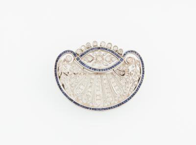 Diamant Saphir Anhänger - Exquisite jewellery