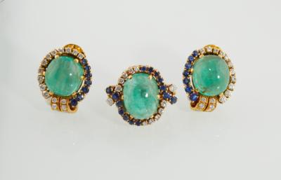 Smaragd Garnitur zus. ca.35 ct - Exquisite jewellery
