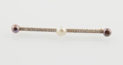 Diamant Orientperlen Brosche - Nádherné šperky - Vánoční aukce