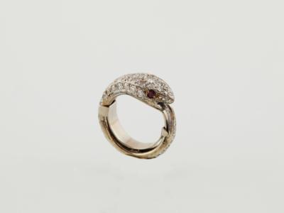 Diamantring Schlange zus. ca. 1,50 ct - Exkluzivní šperky