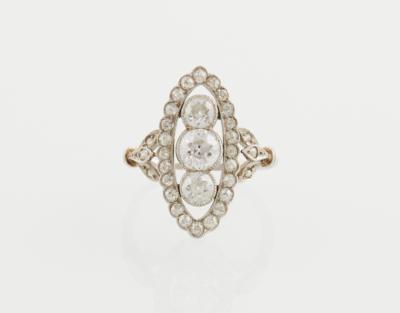 Altschliffdiamant Ring zus. ca. 1,60 ct - Exkluzivní šperky