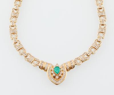 Brillant Smaragdcollier - Exkluzivní šperky