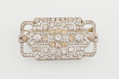 Diamantbrosche zus. ca. 12 ct - Exquisite jewellery