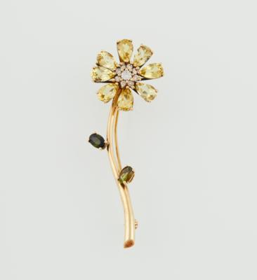 Brillant Blumenbrosche - Exkluzivní šperky