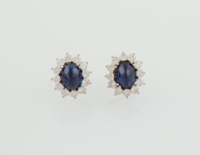 Brillant Saphir Ohrstecker - Exquisite jewels