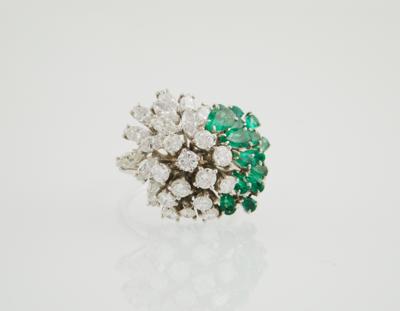 Diamant Smaragd Ring - Erlesener Schmuck