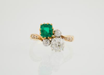 Diamant Smaragd Ring - Gioielli scelti