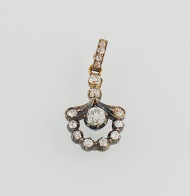 Diamantanhänger zus. ca. 0,80 ct - Exquisite jewellery