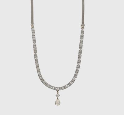 Diamantcollier zus. ca. 13 ct - Exquisite jewellery