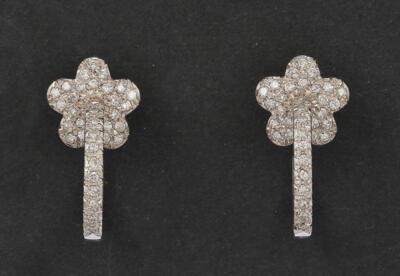 Blüten Ohrringe zus. ca. 1 ct - Exkluzivní šperky