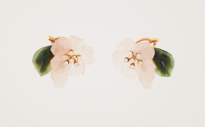 Brillant Blüten Ohrclips - Exquisite jewellery - Mother's Day Auction
