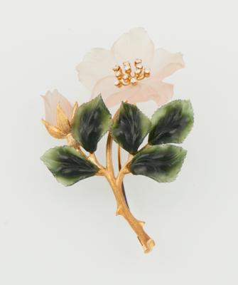 Brillant Blütenbrosche Rose - Gioielli scelti