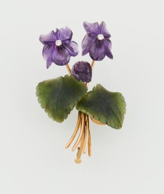 Brillant Blütenbrosche Veilchen - Exkluzivní šperky