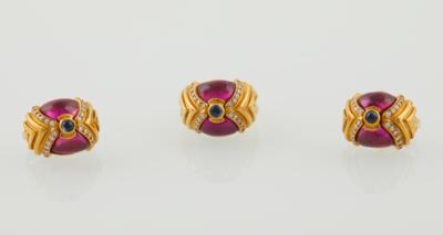 Brillant Saphir Schmuckgarnitur - Exquisite jewellery - Mother's Day Auction