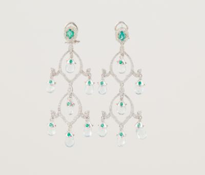 Brillant Smaragd Ohrgehänge - Exkluzivní šperky