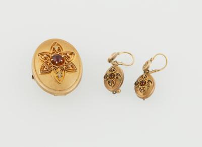 Granat Damenschmuck Garnitur - Exquisite jewellery - Mother's Day Auction