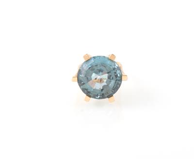 Ring mit synthetischem Spinell - Diamanten und exklusive Farbsteinvarietäten