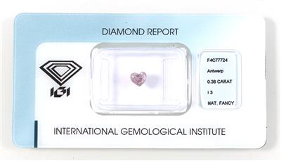 Loser Diamant im Herzschliff 0,38 ct - Exclusive diamonds and gems