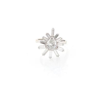 Diamantring zus. ca. 1,80 ct - Exklusive Diamanten und Farbsteine