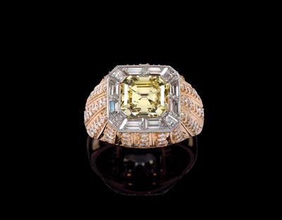 Fancy Light Yellow Diamantring 2,23 ct - Exclusive diamonds and gems