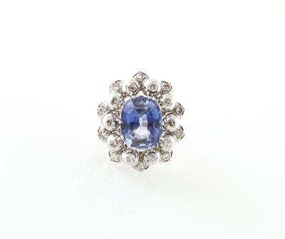 Diamant Saphirring - Exklusive Diamanten und Farbsteine