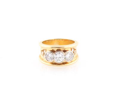 Diamantring zus. ca. 2 ct - Exclusive diamonds and gems