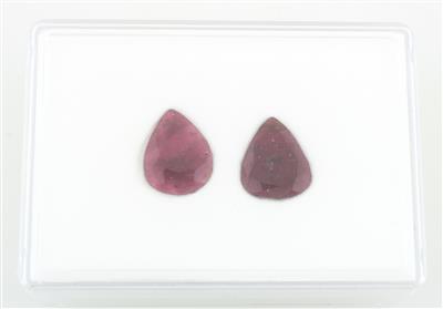 2 Turmaline im Tropfenschliff zus. 9,82 ct - Diamanti e pietre preziose esclusivi