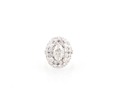 Diamantdamenring zus. ca. 7,00 ct - Exclusive diamonds and gems