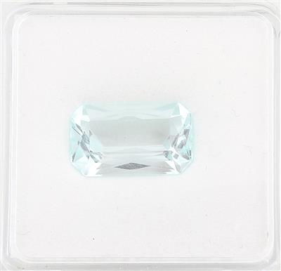 Loser Aquamarin 7,5 ct - Exklusive Diamanten und Farbsteine